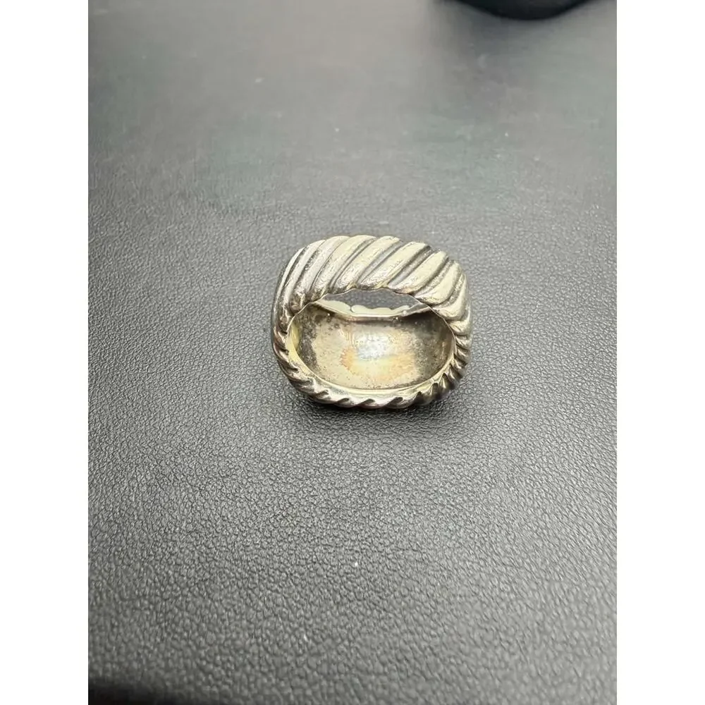 David Yurman Sculpted Cable Collection Ring Sterling Silver in Size 7 SPB-TS 774
